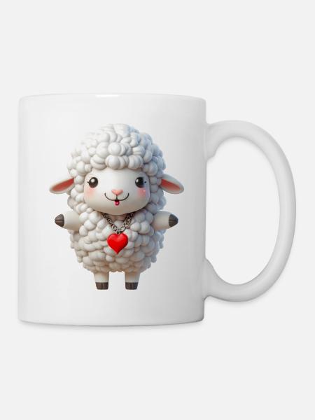 Moutons 1 - Mug blanc - blanc