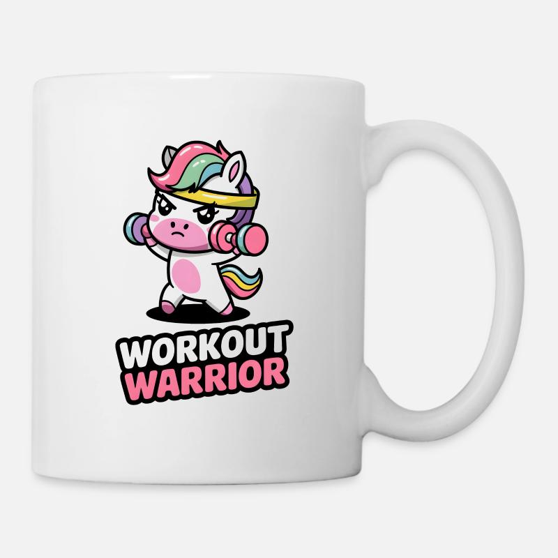 Workout Krieger - Tasse - Weiß