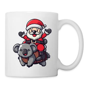 Koala Père Noël - Mug blanc - blanc - Droite