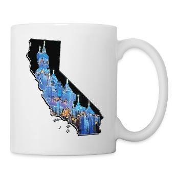Disneyland California in California Landkarte - Tasse - Weiß - Rechts