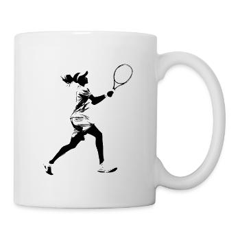 TENNIS GIRL - Mug blanc - blanc - Droite