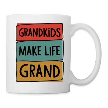 Les petits-enfants rendent la vie grandiose - Mug blanc - blanc - Droite