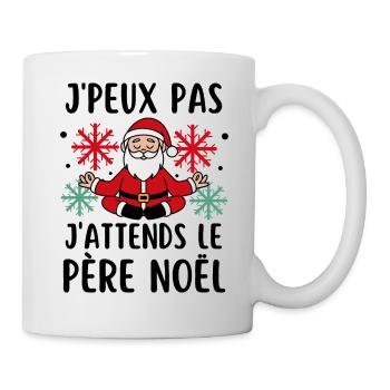 Je peux pas j attends le père Noël - Mug blanc - blanc - Droite