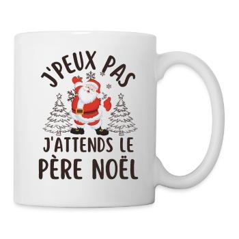 Désolé j attends le père Noël - Mug blanc - blanc - Droite