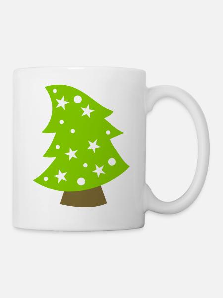 Weihnachtsbaum - Tasse - Weiß