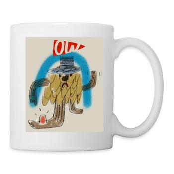 Ow print - Mug - white - Right