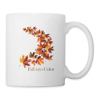 Fallen Sie in Farbe - Tasse - Weiß - Rechts