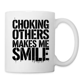 Technique and passion on the mat - Mug - white - Right