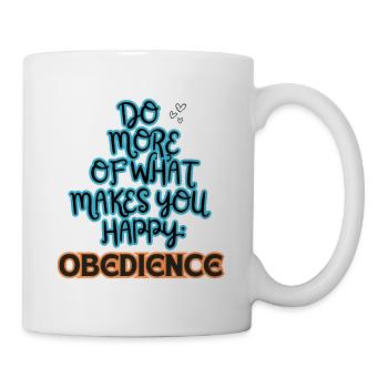 Obedience Do more of what makes you blue/orange - Mug - white - Right