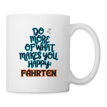 Suivi du travail Faites plus de ce qui vous rend blau/orang - Mug blanc - blanc - Droite
