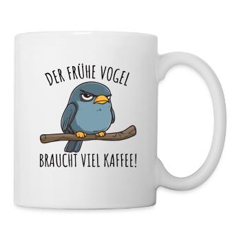 Le lève-tôt a besoin de beaucoup de café - Mug blanc - blanc - Droite