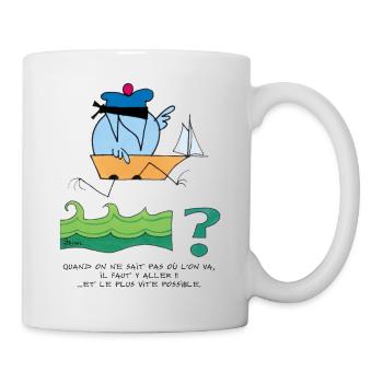 Know where to go with the Shadoks! - Mug - white - Right