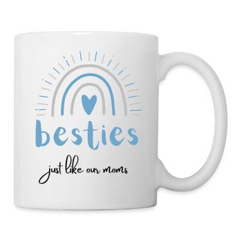besties just like our moms | best friends - Tasse - Weiß - Rechts