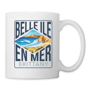 Schöne Insel auf dem Meer - Tasse - Weiß - Rechts