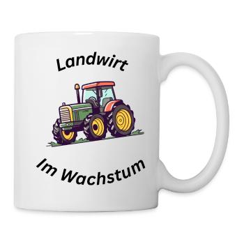 Landwirt im Wachstum - Tasse - Weiß - Rechts