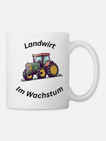 Landwirt im Wachstum - Tasse - Weiß
