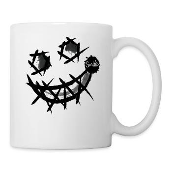 Sarcastic Laughter With Black Spray - Mug - white - Right