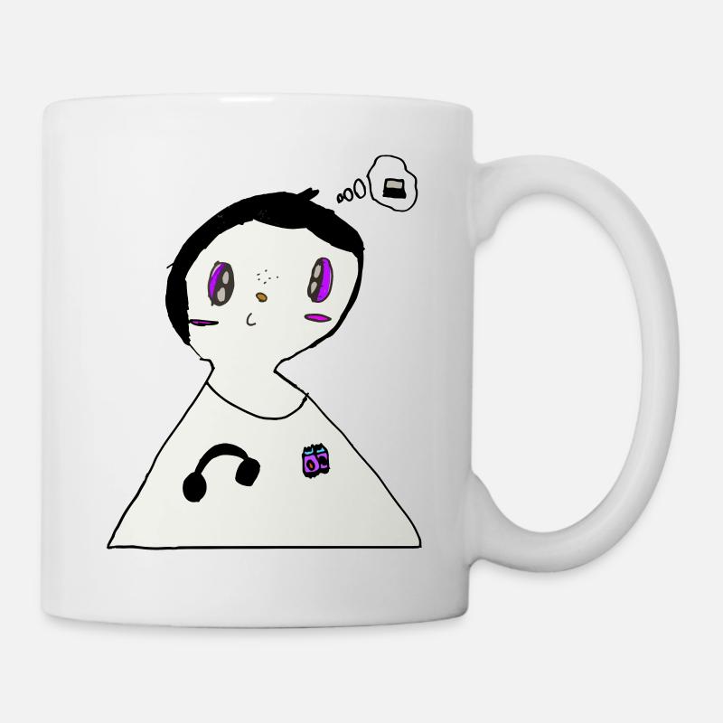 The work of a 7-year-old ^^ - Mug - white