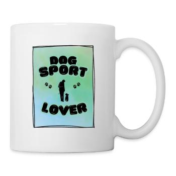 Dogsport Lover turquoise - Mug - white - Right