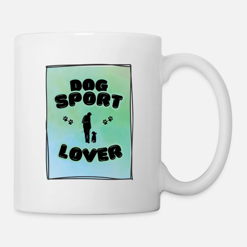 Dogsport Lover türkis - Tasse - Weiß