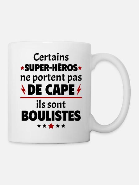 Certains super-héros sont boulistes, cadeau noël - Mug blanc - blanc