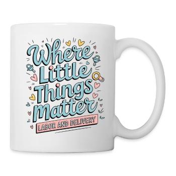 Große Momente im Kreißsaal - Tasse - Weiß - Rechts