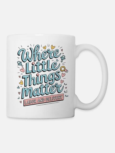 Große Momente im Kreißsaal - Tasse - Weiß