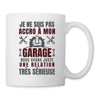 Humour bricolage bricoleur garage - Mug blanc - blanc - Droite
