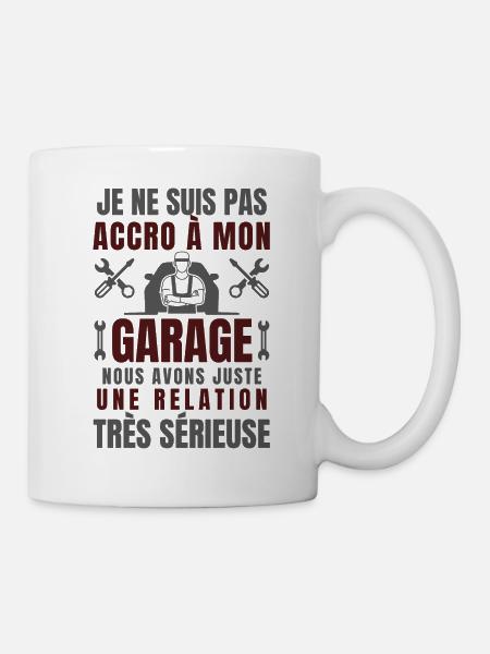 Humour bricolage bricoleur garage - Mug blanc - blanc