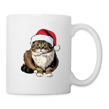 Cute Cat Ragdoll in Christmas Mode - Mug - white - Right