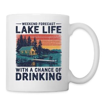 Leben am See genießen - Tasse - Weiß - Rechts