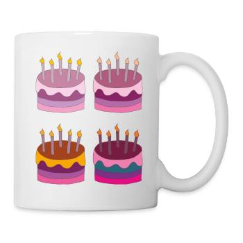 torte 4fach - Tasse - Weiß - Rechts