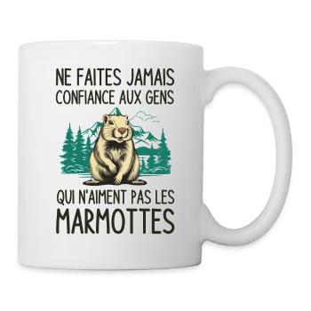 les marmottes - Mug blanc - blanc - Droite