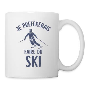 Ski - Mug blanc - blanc - Droite