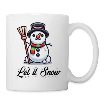 Schneemann Comic - Tasse - Weiß - Rechts