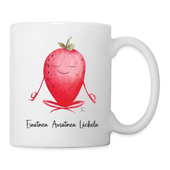 Chemises de yoga, bébé et femme - Mug blanc - blanc - Droite