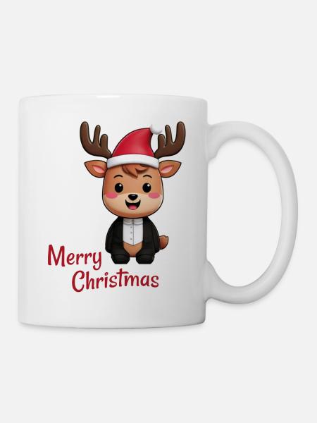 Merry Christmas - Tasse - Weiß