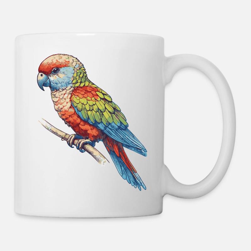 Papagai - Tasse - Weiß