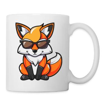 Fuchs Comic Cool - Tasse - Weiß - Rechts
