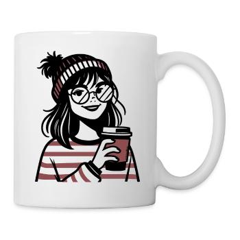 Ambiance hivernale chaleureuse - Mug blanc - blanc - Droite