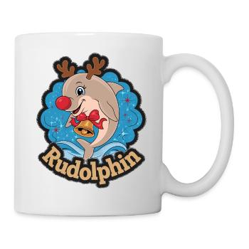 Rudolph Renne Dauphin Noël Rudolphin - Mug blanc - blanc - Droite
