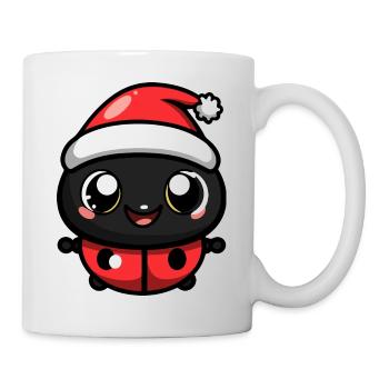 Coccinelle Noël - Mug blanc - blanc - Droite