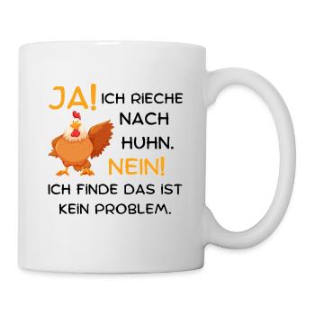 Huhn Geruch - Tasse - Weiß - Rechts