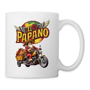 EL PAPANO le père Noël Olé ! - Mug blanc - blanc - Droite