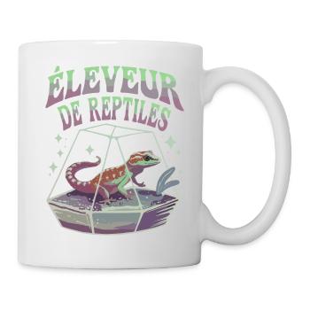 Éleveur de reptiles - Mug blanc - blanc - Droite