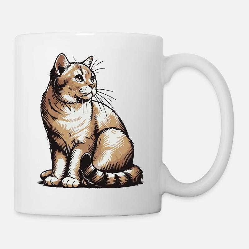 Katze - Tasse - Weiß