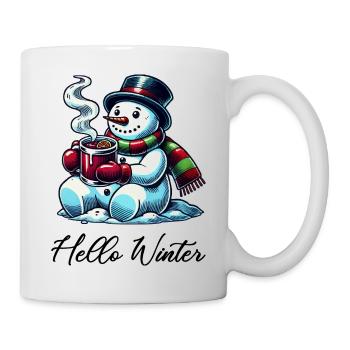 Snowman Hello Winter - Mug - white - Right