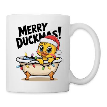 Duck Ducks Christmas Farmer Funny Merry Duckmas - Mug - white - Right