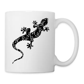 Gemusterte Eidechse - Tasse - Weiß - Rechts