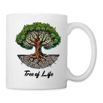 Arbre de vie - Mug blanc - blanc - Droite